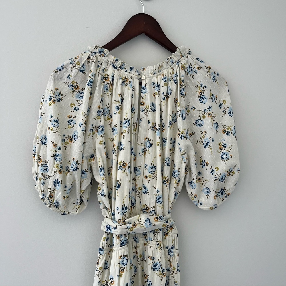 The Great Moonstone Floral Prairie Midi Dress NWT Size M Belted Tiered Cotton - Picture 5 of 11